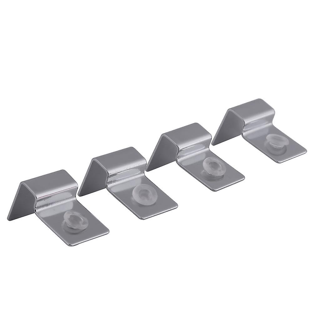 4pcs/set Stainless Steel Aquarium Fish Tank Glass Cover Clip Support Holder(8mm)