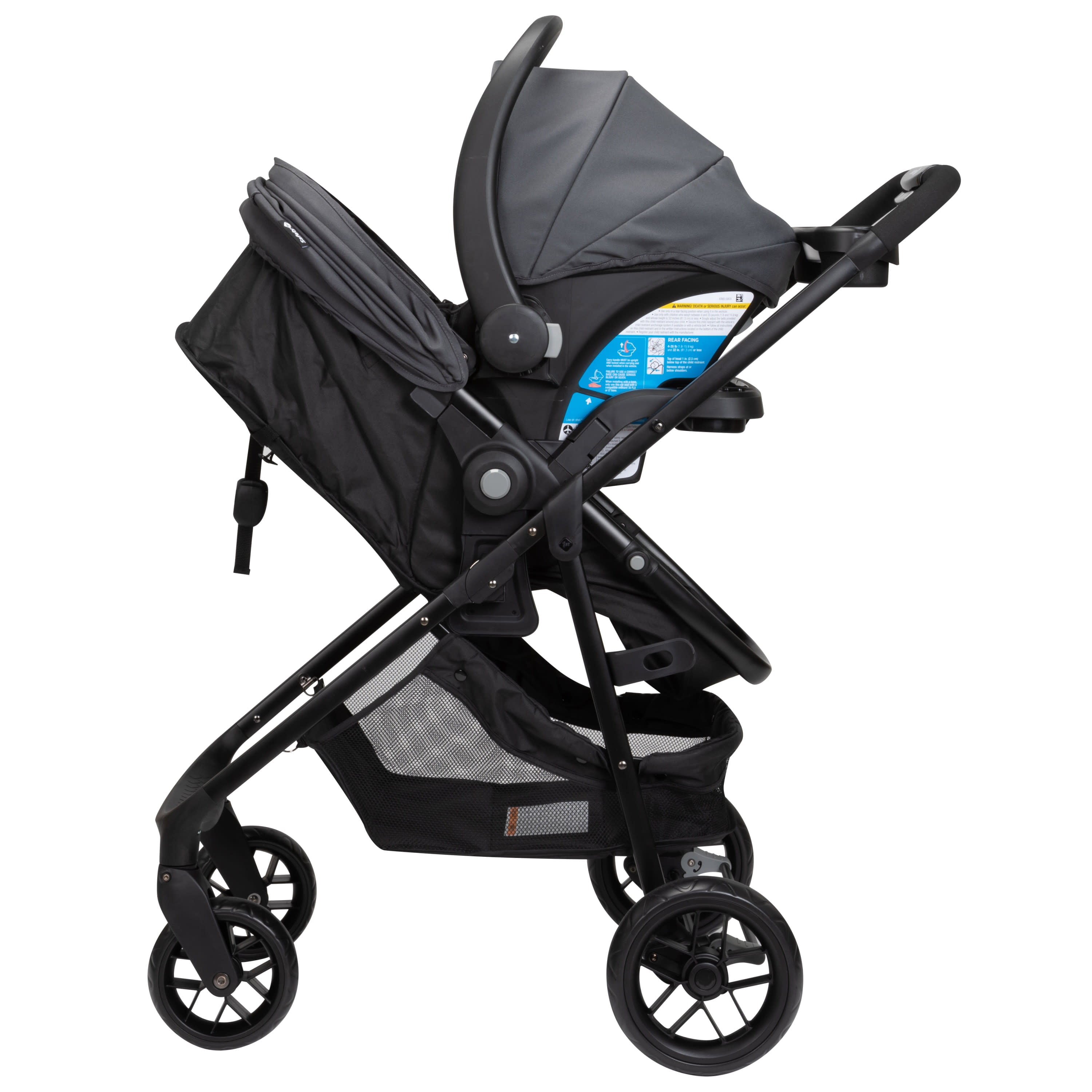 Safety 1ˢᵗ Grow and Go Sprint 8-in-1 Modular Travel System, Alloy