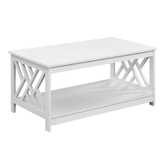 Titan Coffee Table with Shelfand#44