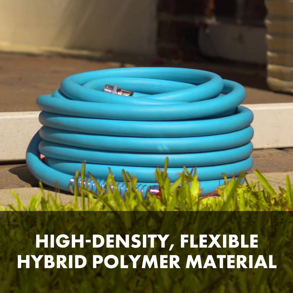 AQUA JOE 58 in. Dia x 50 ft. Hybrid Polymer Flex Kink Free Hose AJPGH50-DWS