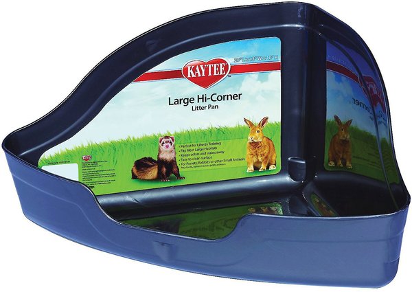 Kaytee Hi-Corner Litter Pan for Small Animals