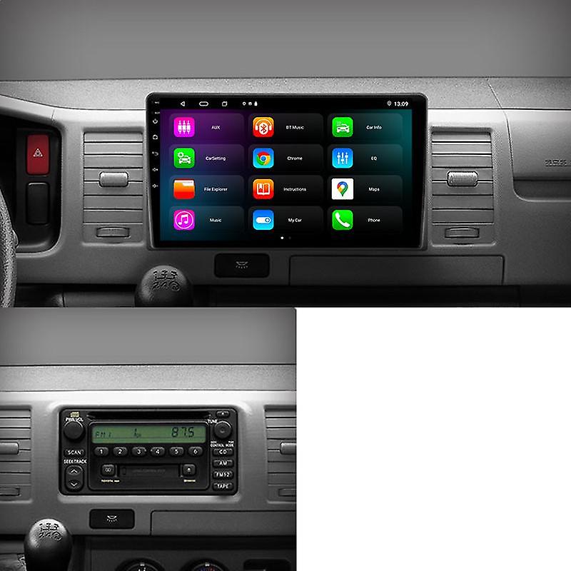 Android Car Radio Video Player For Toyota Hiace XH10 H200 5 Ⅴ 2004-2021 GPS Auto Stereo Carplay WIFI