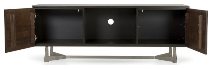 Millicent Modern Dark Aged Oak TV Stand   Contemporary   Entertainment Centers And Tv Stands   by Rustic Home Furniture Deco  Houzz