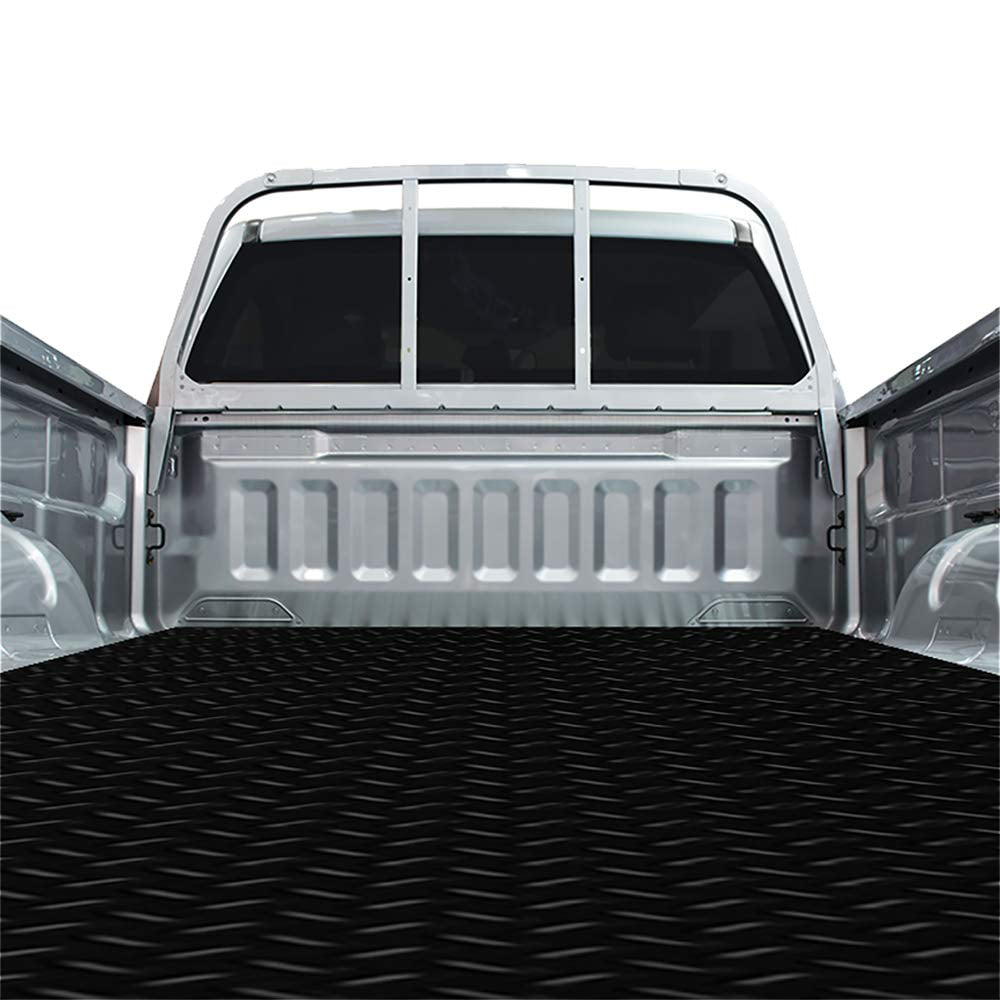 Resilia Truck Bed Mat Liner – Universal Size， Durable Heavy-Duty All-Weather Protection for Your Truck， Cargo Van， or SUV， Pickup Accessories， Trim to Fit， Black， Thick 4 Foot x 6 Foot