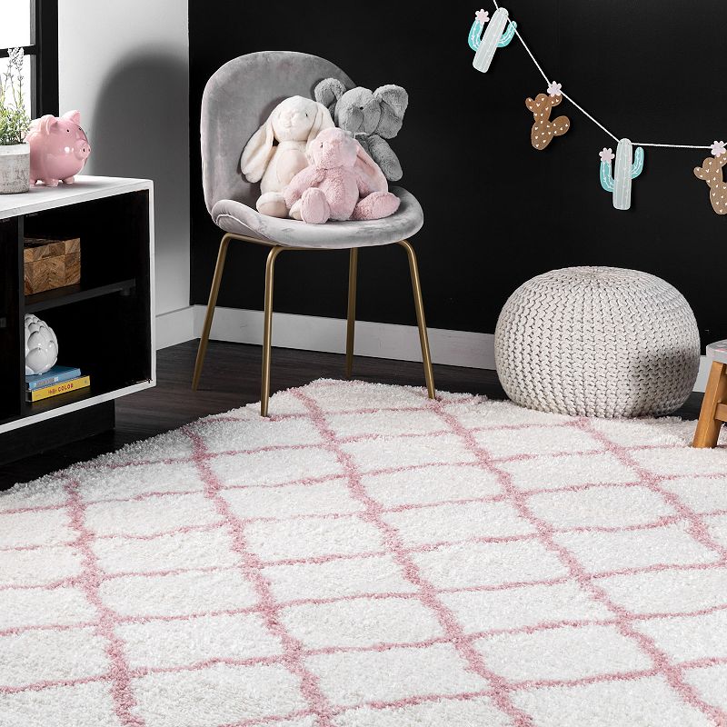 nuLOOM Airy Shag Nelda Lattice Rug