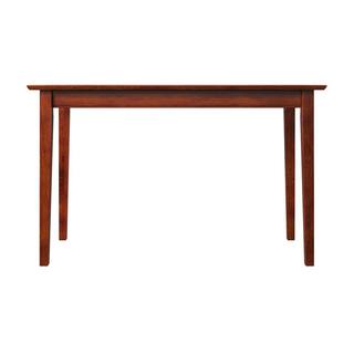 AFI 48 in. Rectangular Walnut Writing Desk with Solid Wood Material AH11104