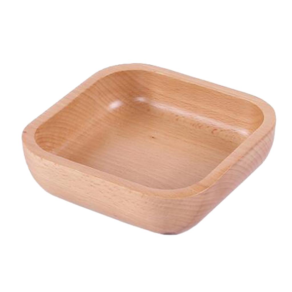 5 / 6 / 7 / 8 inch Wood Soup Bowl / Salad Fruit Handmade Bowls， Light S