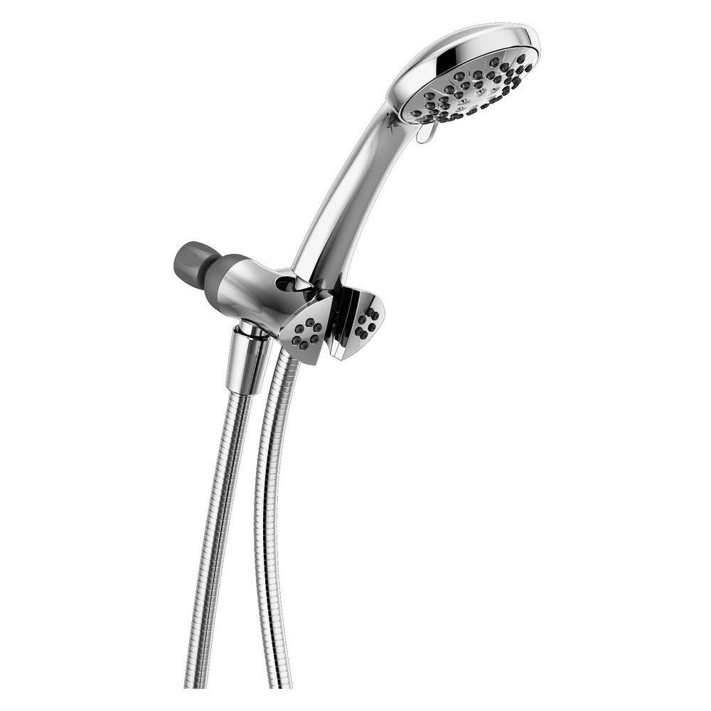 Peerless 3-Spray Patterns 1.75 GPM 3.5 in. Wall Mount Handheld Shower Head in Chrome 76341