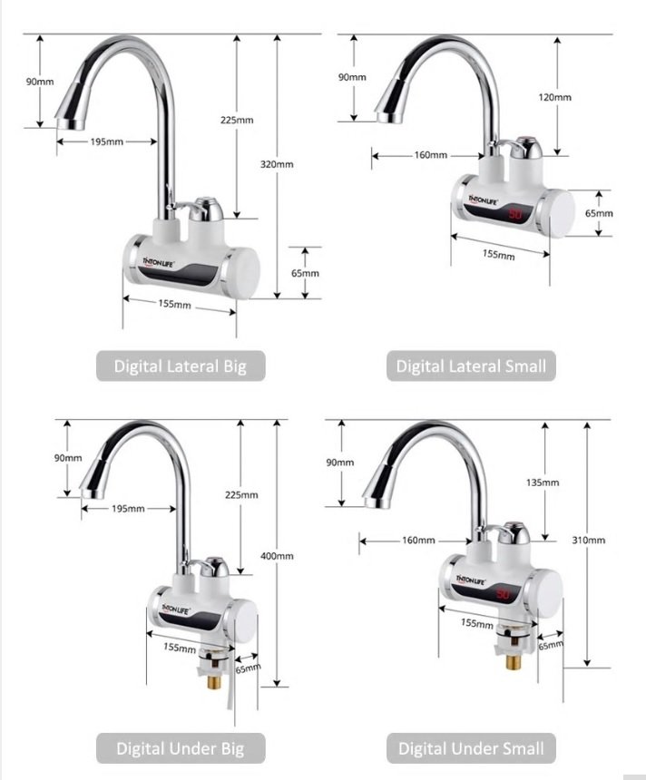 Instant Tankless Electric Hot Water Heater Faucet Kitchen Instant Heating Tap Water Heater