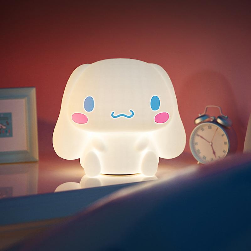 Cinnamoroll Mini Night Light Cute Cartoon Tap Control Eyes Protection Soft Lighting Silicone Nursery Lights