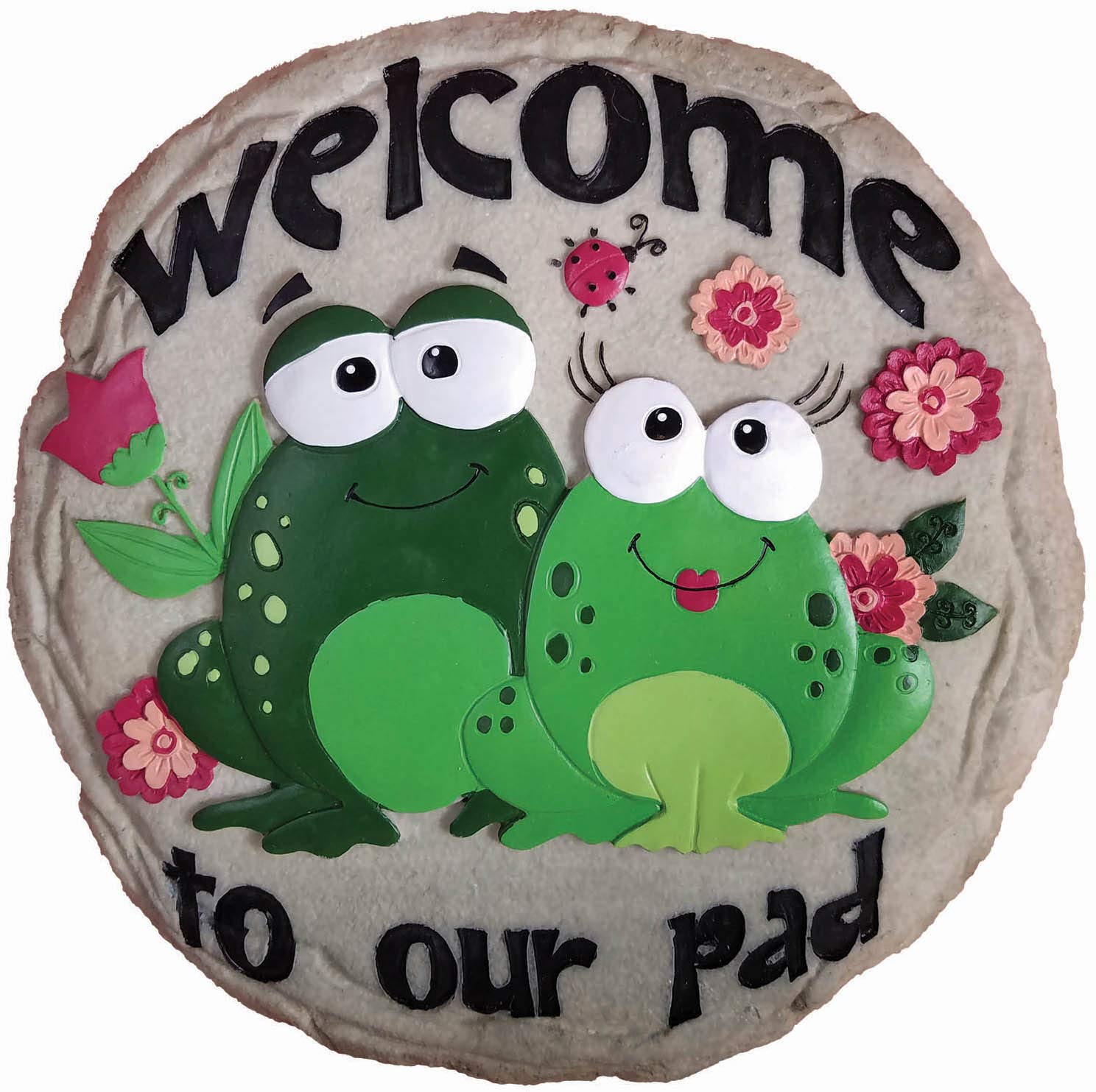 Spoontiques 13276 Welcome To Pad Stepping Stone