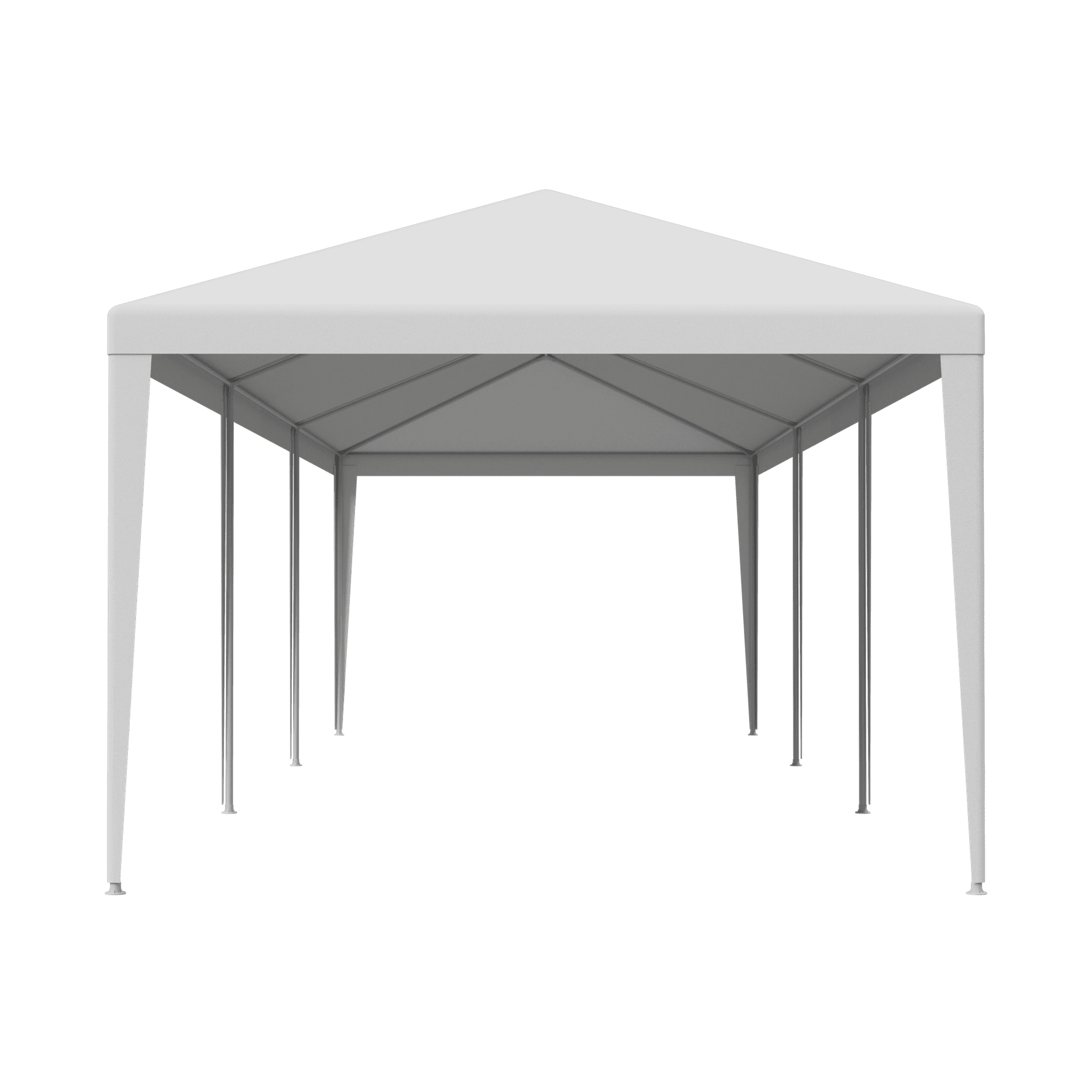 ZENY Wedding Party Tent Gazebo Canopy White, 6 Window-Walls + 2 Solid Walls, 10 x 30'