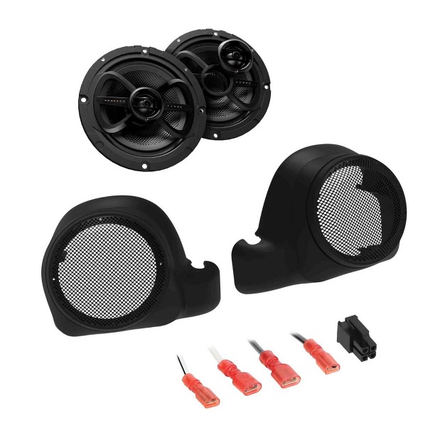 Infinity Perfect Tckit 2 speaker Plug n play Kit Compatible With 2014 Up Harley For Lower Fairing With Twin Cooled Engine