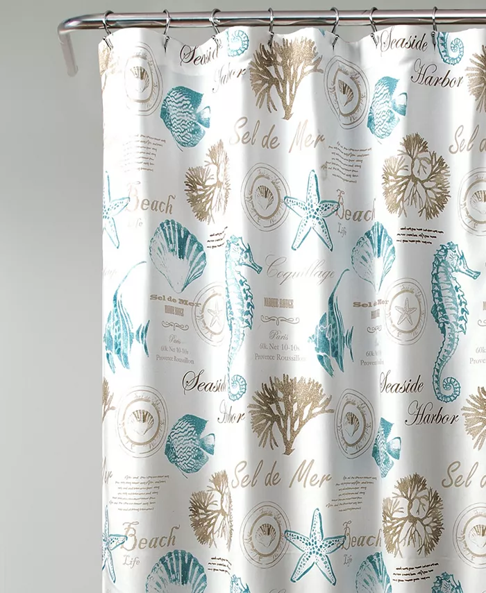 Lush Dandeacute;cor Harbor Life 72 x 72 Shower Curtain