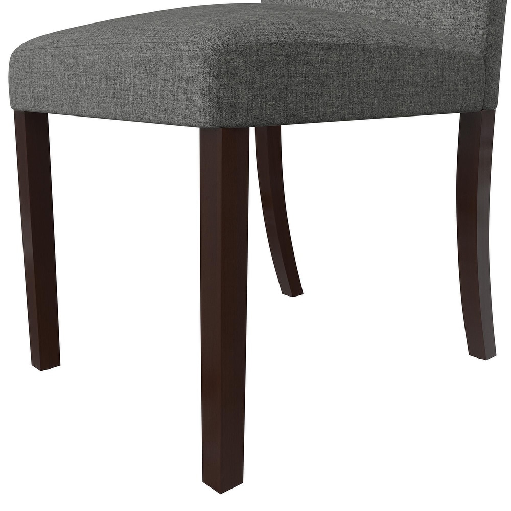 Avenue Greene Kenna Linen Upholstered Parsons Chairs  Set of 2