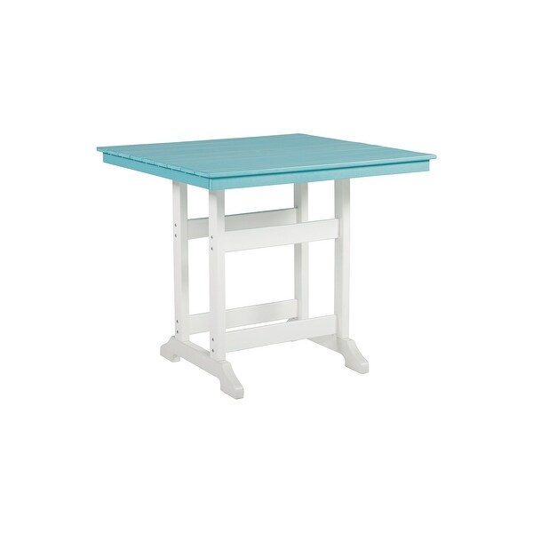 Signature Design by Ashley Eisely Square Outdoor Poly All Weather Counter Height Table