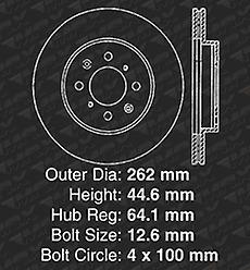 [Front + Rear] Rotors w/Ceramic Pads OE Brakes (94 95 96 97 Civic Del Sol)