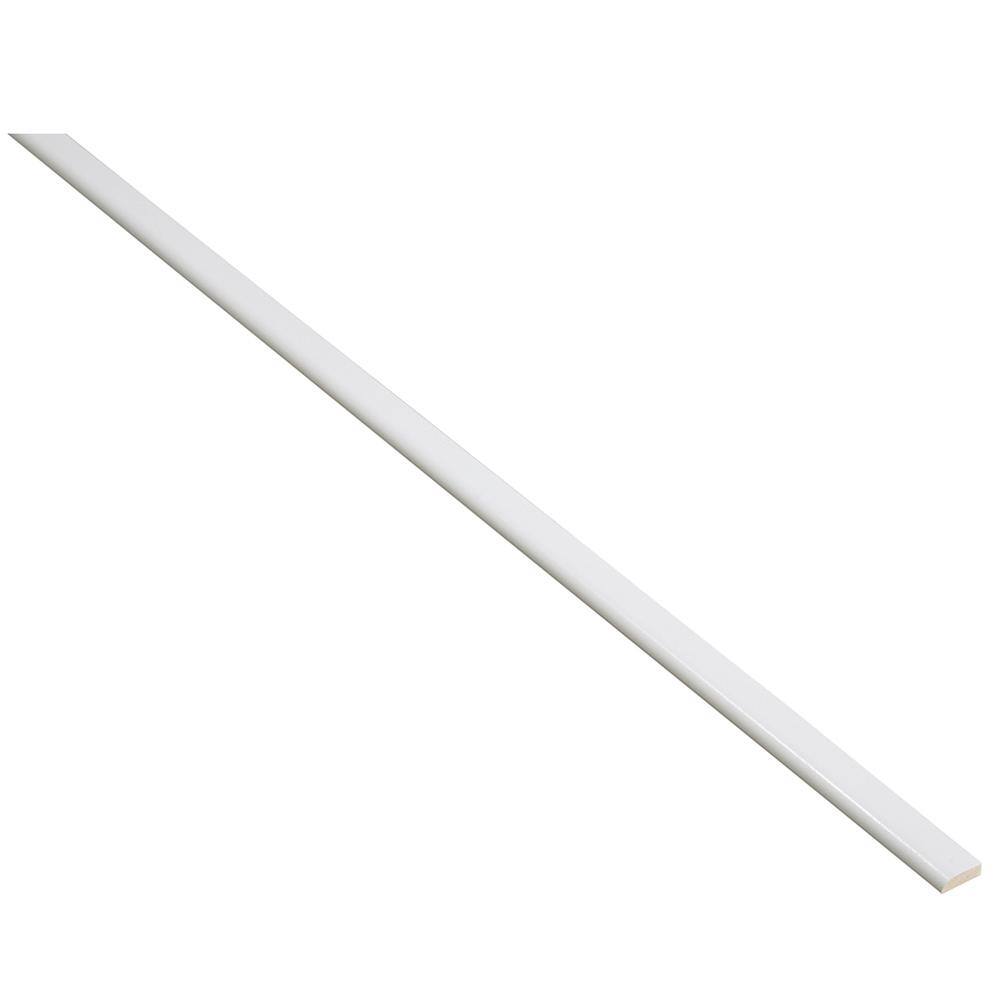 Hampton Bay Westfield 96 in. W x 0.75 in. H Feather White Scribe Molding F11MSW8