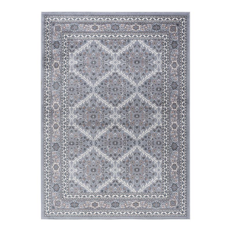 KHL Rugs Beauregard Traditional Framed Floral Rug