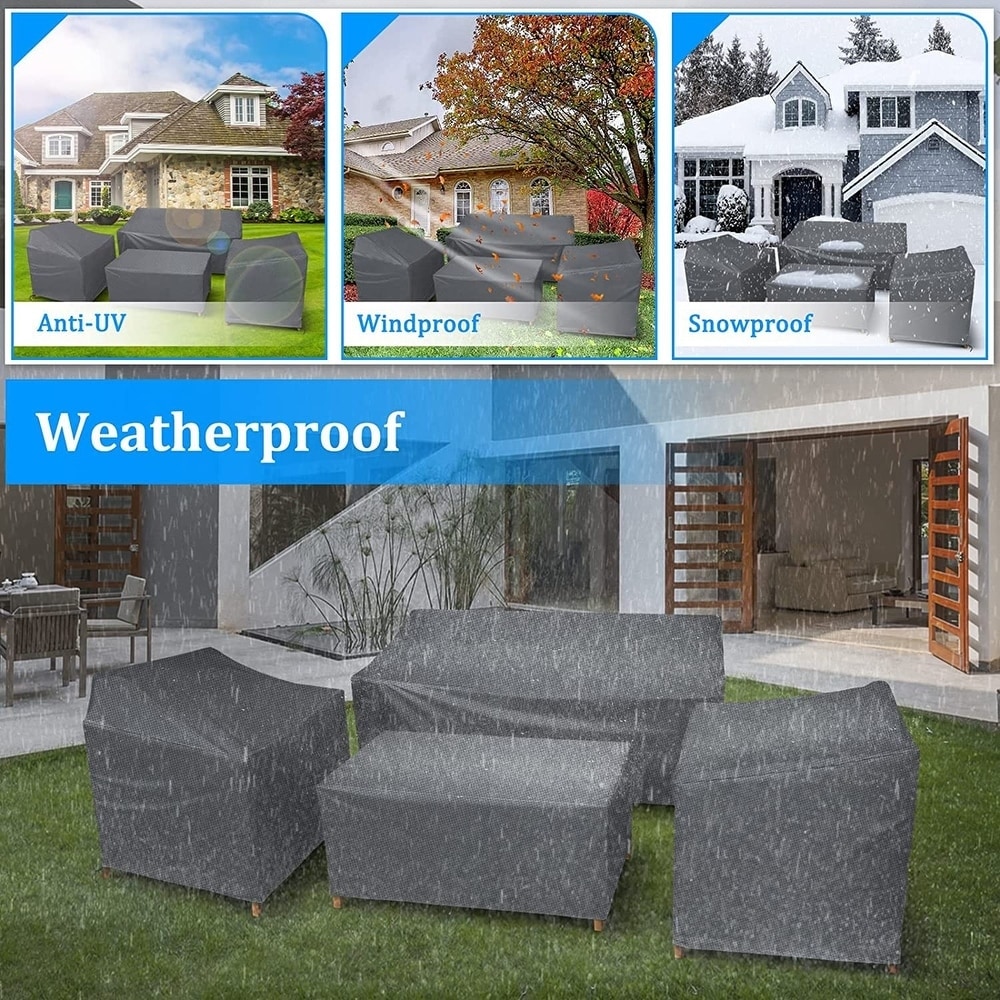Outdoor Patio Furniture Covers 4 Piece Set Furniture Cover Waterproof