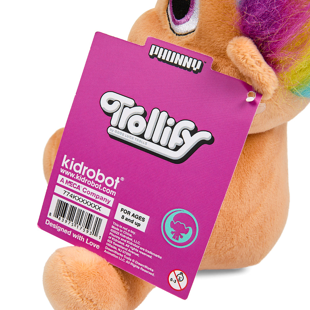 Trolls Peach Troll with Rainbow Hair 8