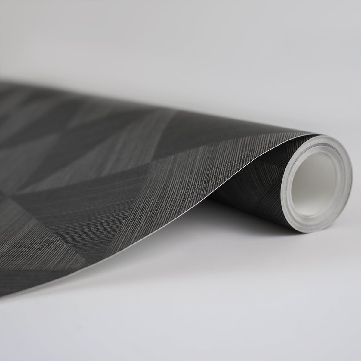 Geo Inlay Peel & Stick Wallpaper in Charcoal