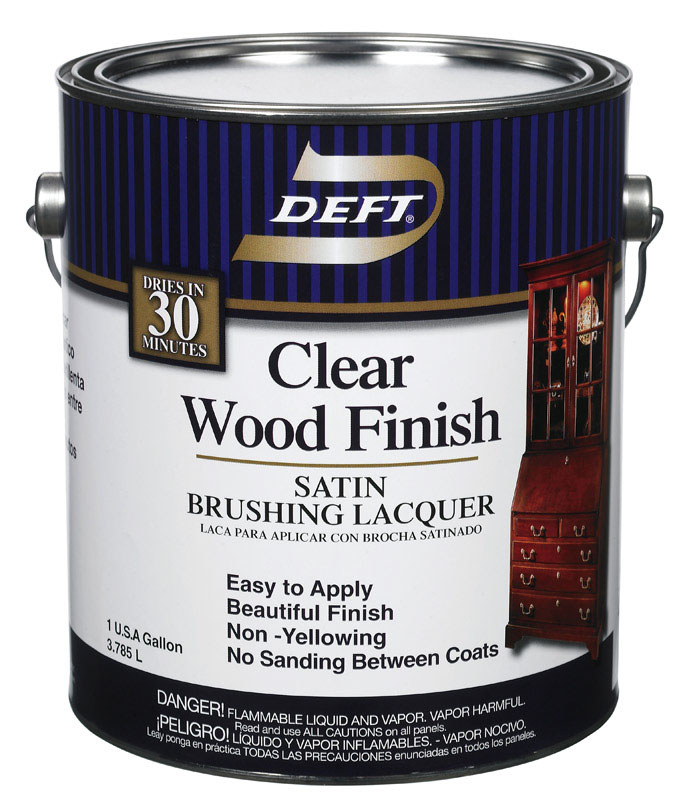 Deft Satin Clear Oil-Based Acrylic Brushing Lacquer 1 gal