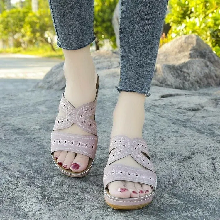 🔥🔥Women Non-slip Sandal Soft Open Toe Large Size Breathable hill