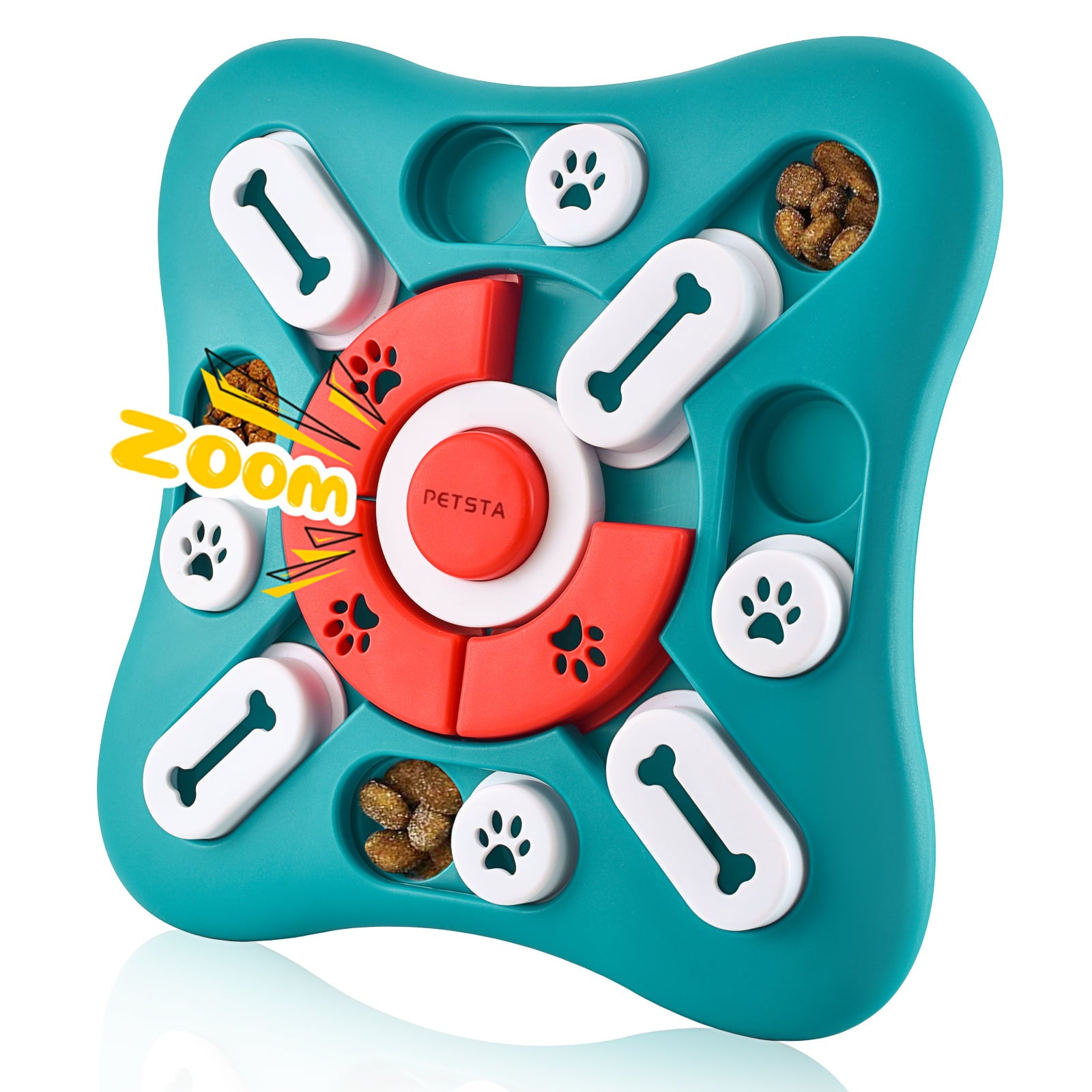 Dog Puzzle Toys， Squeaky Treat Dispensing Dog Enrichment Toys for IQ Training and Brain Stimulation， Interactive Mentally Stimulating Toys as Gifts for Puppies， Cats， Small， Medium， Large Dogs