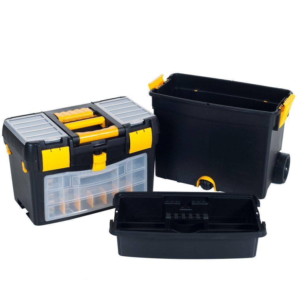 Stalwart 24.5 in. Deluxe Mobile Workshop and Tool Box 75-2050