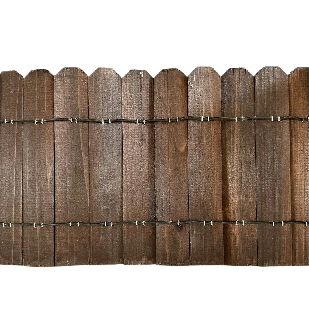 Factory direct supply garden fence decorative wall solid wooden decorative garden fence