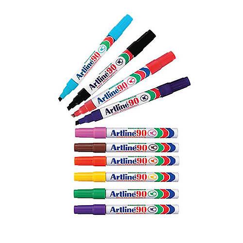 Artline Permanent Marker 5mm Chisel (Assorted 12pk)