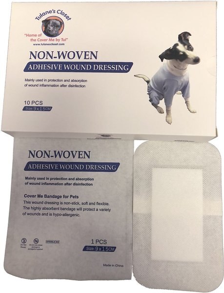 Tulane's Closet Non-Woven Adhesive Wound Dressing for Dogs and Cats