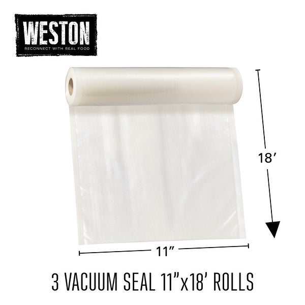 Weston BPA-free Vacuum Sealer Rolls (Pack of 3)