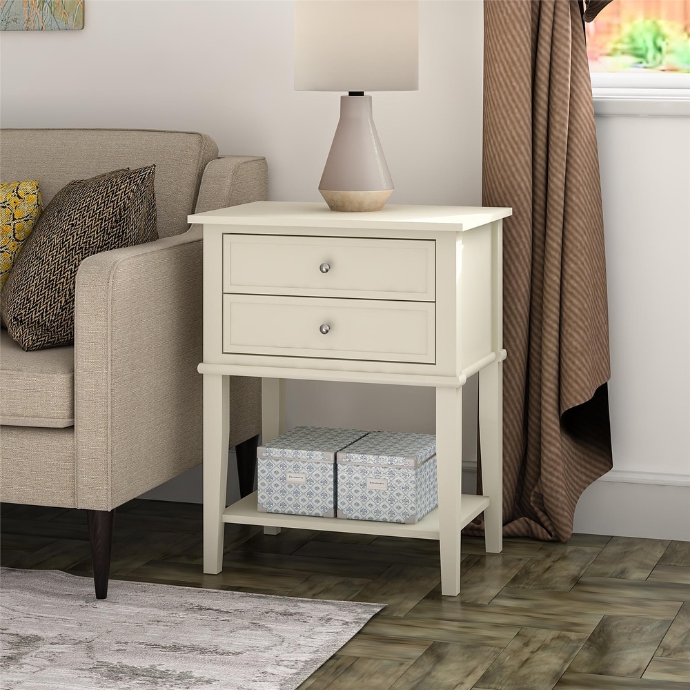 Copper Grove Kurdica 2 drawer Accent Table