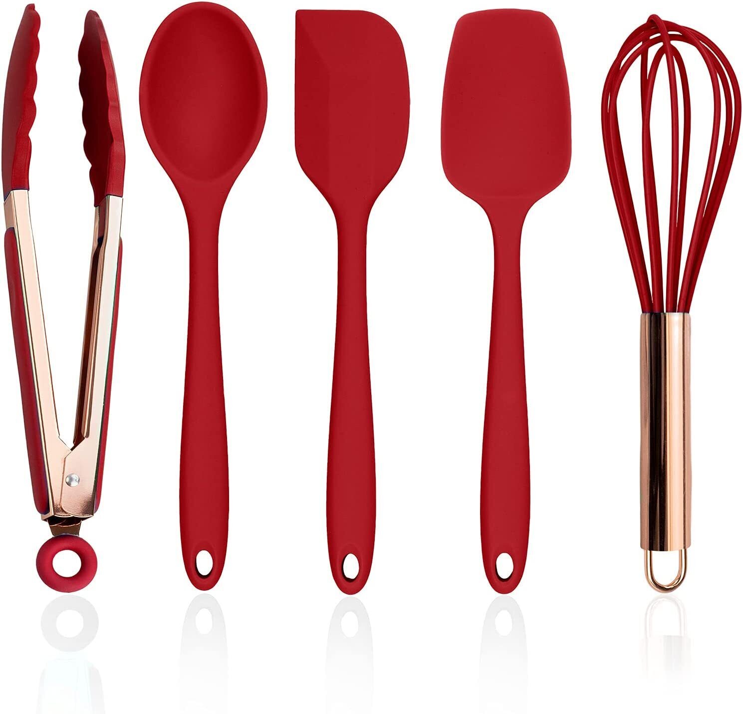 Silicone Cooking Utensils 5-Piece Kitchen Utensils Set