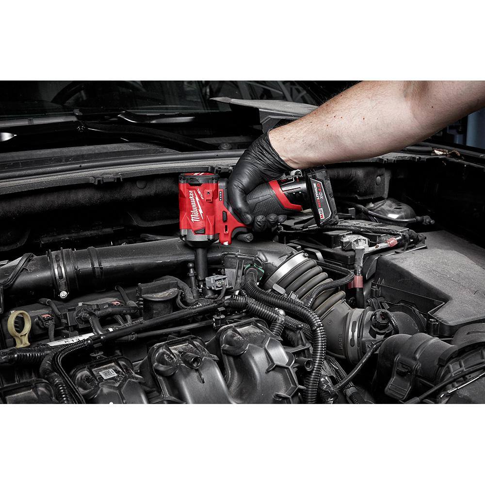 MW M12 FUEL 12V Lithium-Ion Brushless Cordless Stubby 38 in. Impact Wrench (Tool-Only) 2554-20