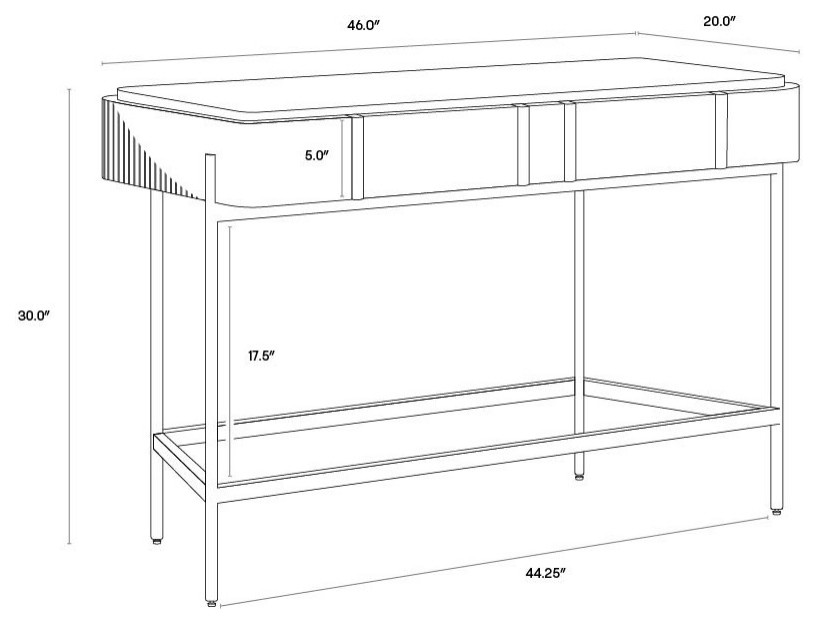 Mauro Console Table   Contemporary   Console Tables   by Sunpan Modern Home  Houzz