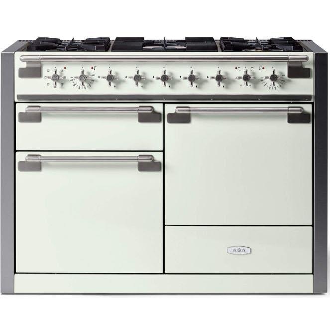 AGA 48-inch Elise Dual Fuel Range with True European convection AEL481DFWHT