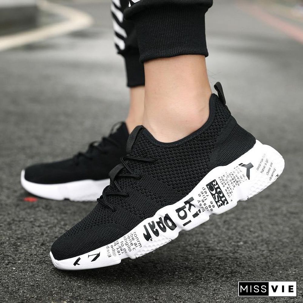 Men Casual High Quality Fashion Style Shoes Comfortable Mesh Outdoor Walking Jogging Sneakers Tenis Masculino