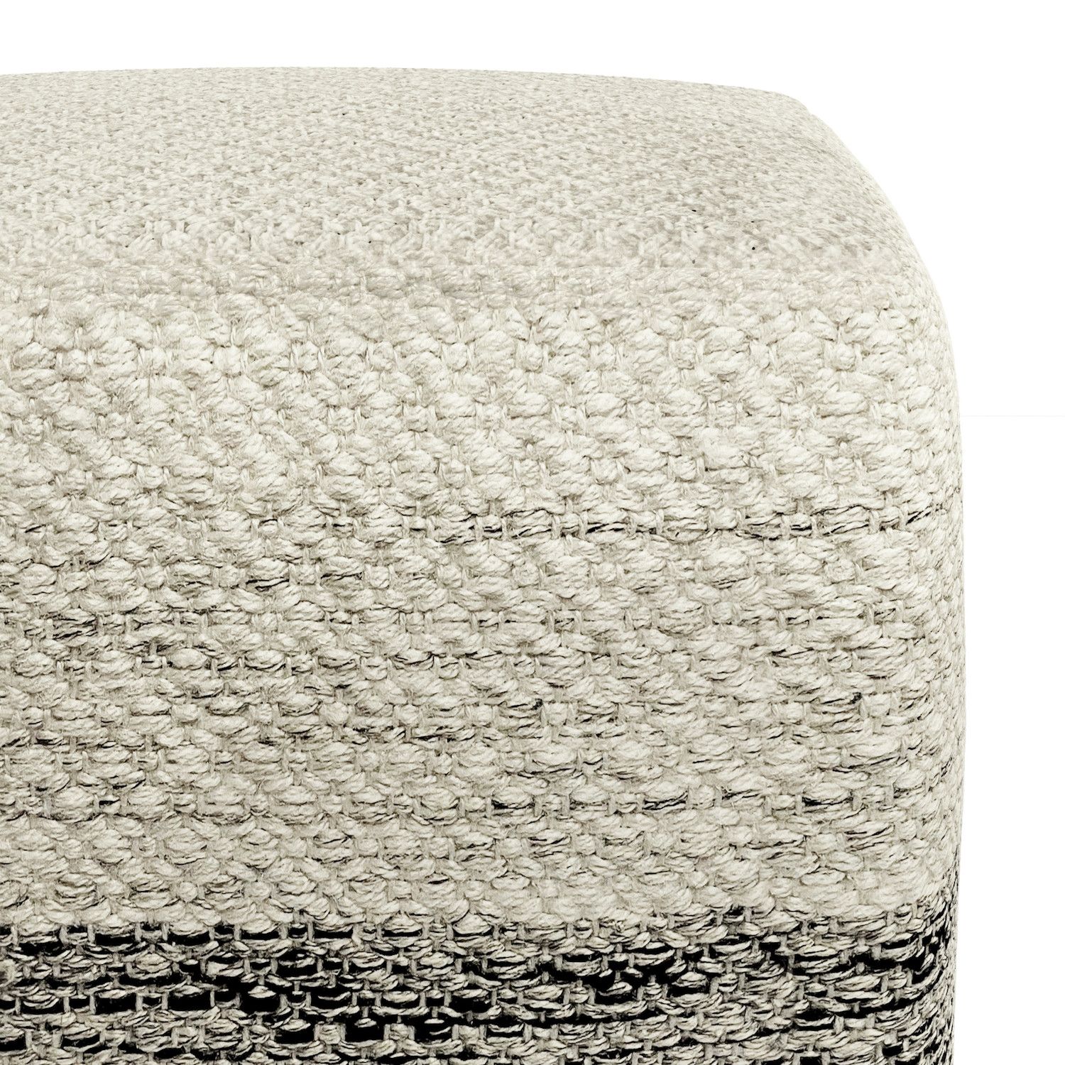 Simpli Home Macie Square Woven Indoor / Outdoor Pouf