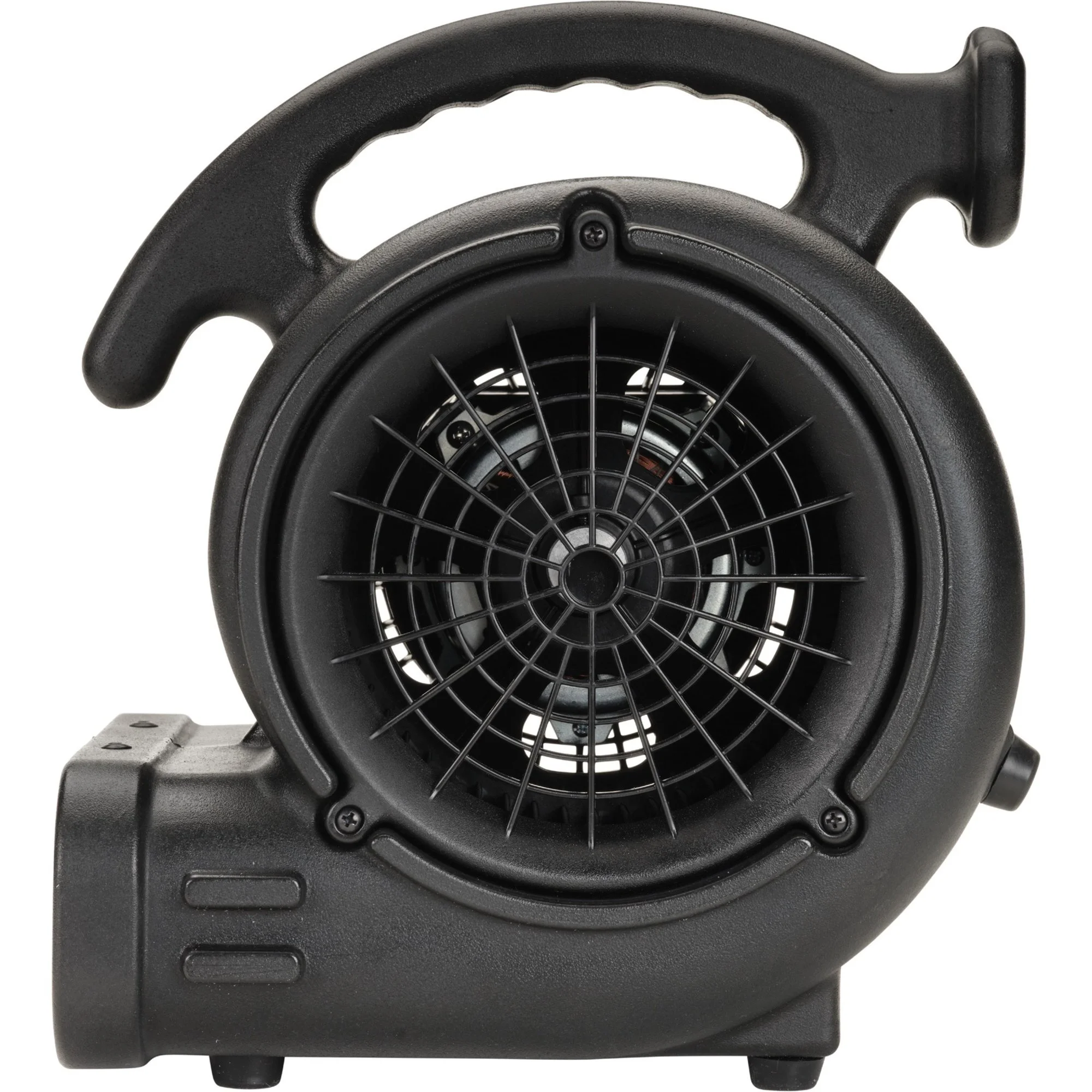 Lasko 3-Speed Super Fan Max Air Mover Floor Fan with Outlets， Black