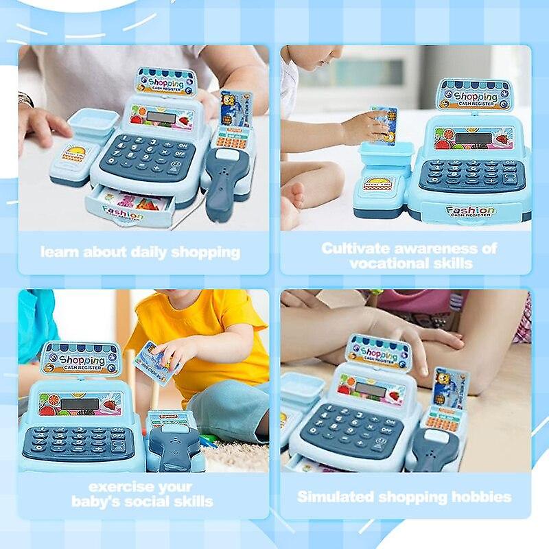 Children's simulation supermarket cash register set simulation scanning card cash register play hous