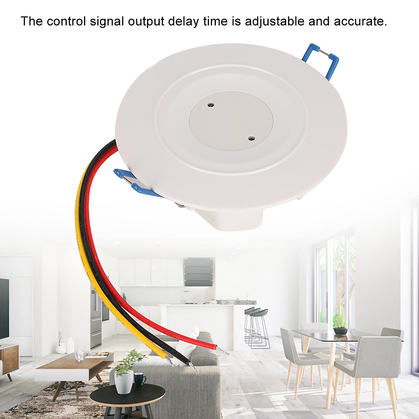 3.7ghz Microwave Sensor Body Motion Detector Smart Light Switch For Corridor Embedded Ceiling Mount Ac110240v