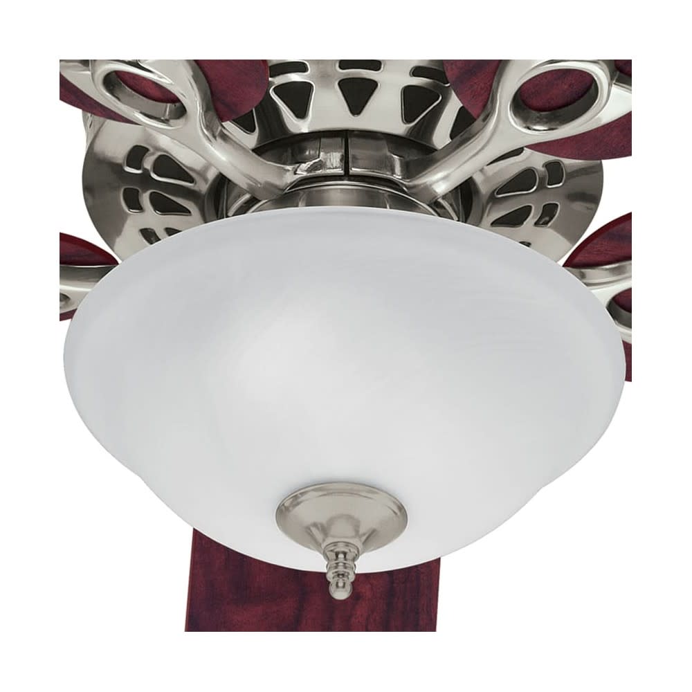 Hunter Astoria Ceiling Fan 52 Brushed Nickel Cherry/Maple ;