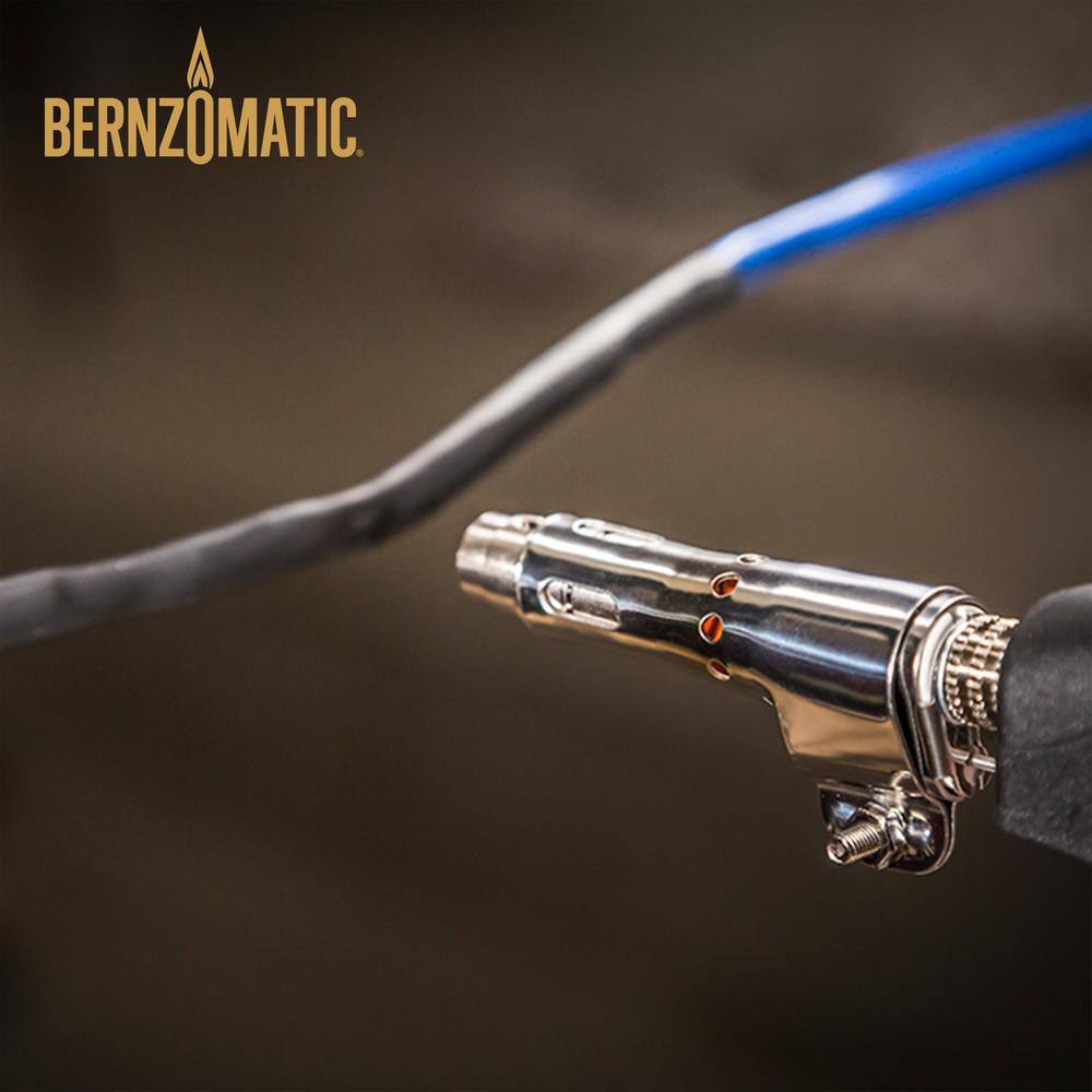 Bernzomatic Butane Gas Handheld Torch Head with Soldering Tip Trigger Ignition and Flame Lock 330194