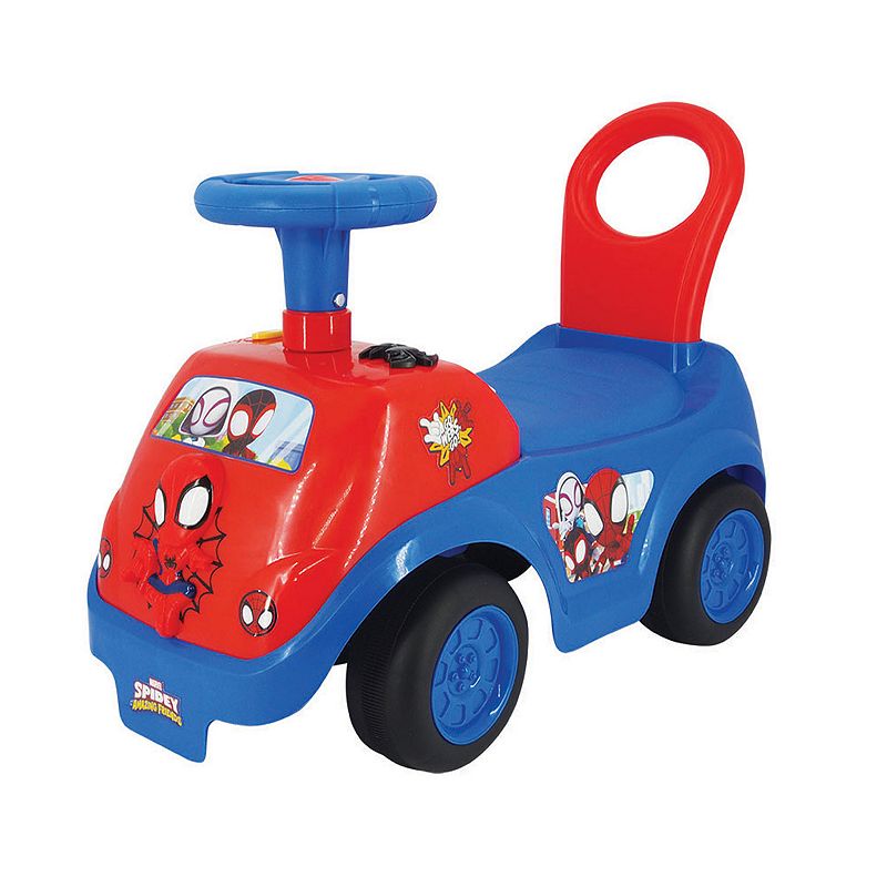 Marvel Spider-Man Light and Sound Activity Ride-On Vehicle By Trademark Global