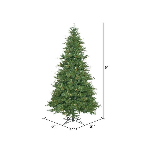 Vickerman 9' Mixed Country Pine Slim Artificial Christmas Tree，Unlit