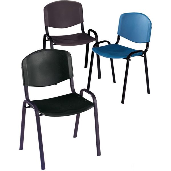 Safco Stacking Chair， Supports Up to 250 lb， 18