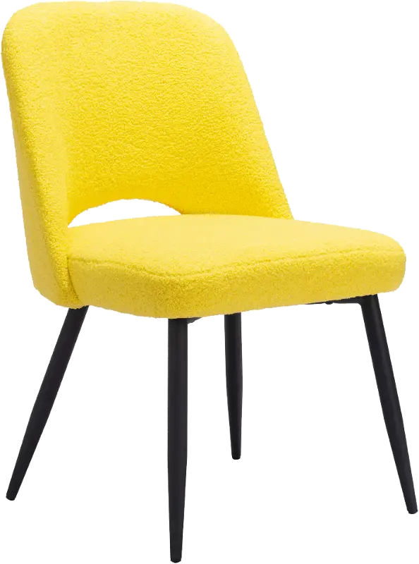 Teddy Yellow Dining Chair， Set of 2